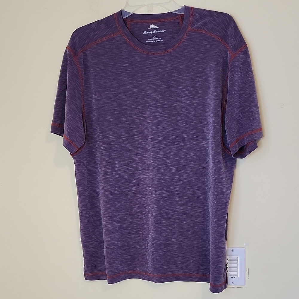 Tommy Bahama Men's Purple Short Sleeve Shirt